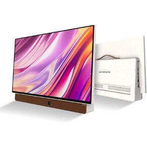 Skyworth 24-Inch Portable 3-Hour Battery Life P100 Companion Series 1080P FHD Smart Google TV, Matte Screen, HDR10, Dolby Audio, LED, Bluetooth, Chromecast and Google Assistant (24P100, 2024 Model)