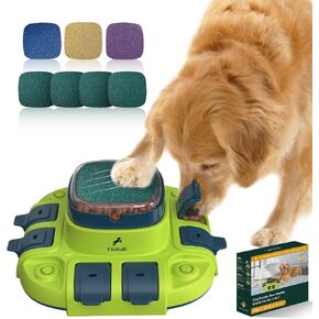 مبرد أظافر الكلب، EliaValth Dog Scratcher، ألعاب الكلاب 3 في 1 للكلاب لغز لعبة 2 مستوى، أوعية تغذية بطيئة للكلاب ومبرد للكلاب للأظافر، مبرد أظافر للكلاب، لوحة خدش أظافر الكلاب، لوحة مبرد أظافر الكلاب باللون الأصفر in Kuwait