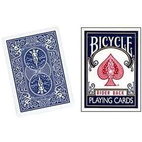 Blank Face Cards (Bicycle) - blue by US Playing Cards