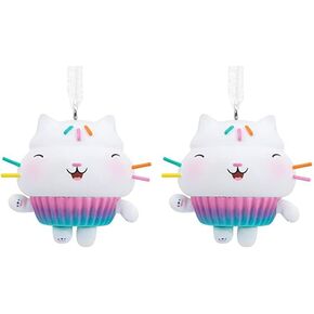 Hallmark Dreamworks Gabby's Dollhouse Cakey Cat Christmas Ornament (حزمة 2)