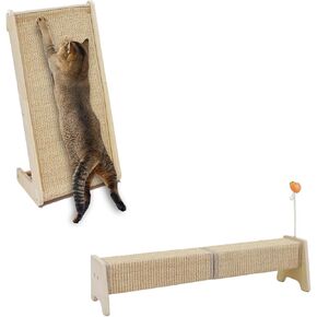 PETKARAY Sisal Cat Scratcher Large Size & Horizontal Scratching Post