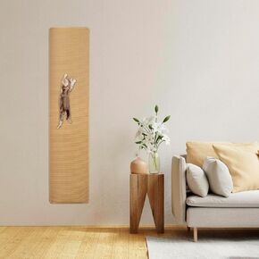71"X 16" Cat Climbing Wall, Extra Large Cat Wall Furniture, Cat Climbing Wall Scratcher, Cat Carpet, Couch Sofa Protector (Grey)