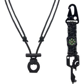 Paracord Survivor Set, Multipurpose Survival Tool with Paracord for Camping, Hunting & Outdoor Emergencies