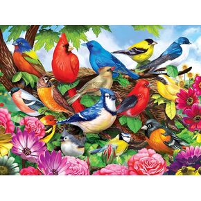 RoseArt - Puzzle Collector - Friendly Birds - 300 XL Piece Jigsaw Puzzle for Adults