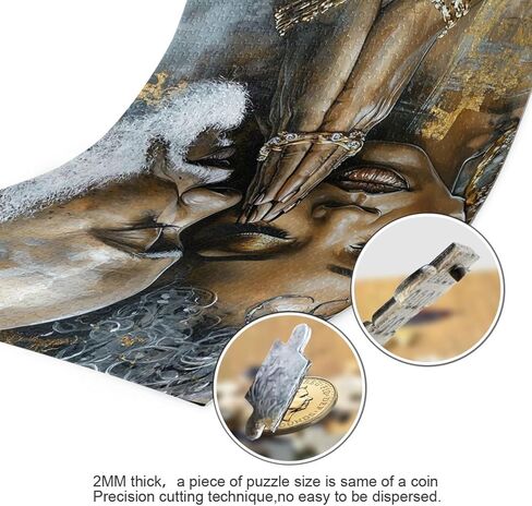 Puzzles for Adults 500 Piece African American Black Women Dinner Jigsaw Puzzles for Kids Toy Game Gift 202b2289 in Kuwait