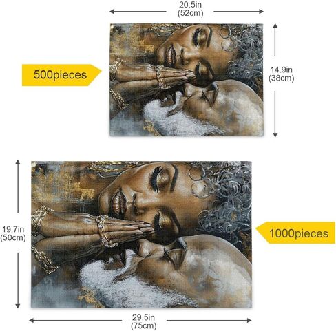 Puzzles for Adults 500 Piece African American Black Women Dinner Jigsaw Puzzles for Kids Toy Game Gift 202b2289 in Kuwait