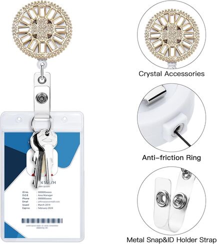 SOLEEBEE 24 '"بكرة شارة قابلة للسحب ، حامل شارة ID الممرضة بلغ بلغ بلغ in Kuwait