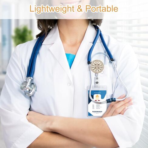 SOLEEBEE 24 '"بكرة شارة قابلة للسحب ، حامل شارة ID الممرضة بلغ بلغ بلغ in Kuwait