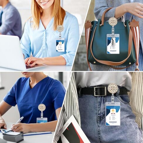 SOLEEBEE 24 '"بكرة شارة قابلة للسحب ، حامل شارة ID الممرضة بلغ بلغ بلغ in Kuwait