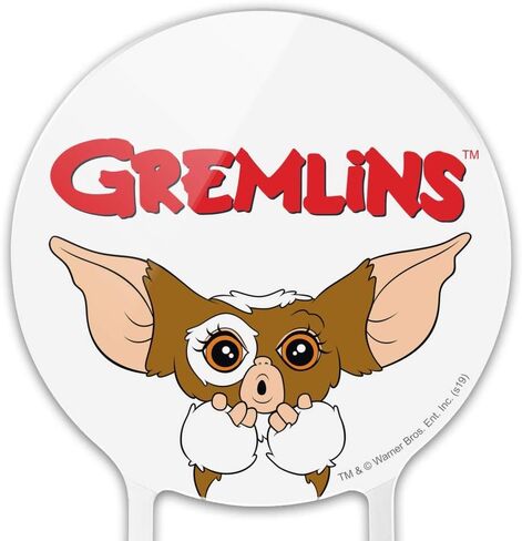 أكريليك Gremlins Gizmo Logo Cake Topper Party Decoration for Wedding Anniversary Drightuation in Saudi Arabia