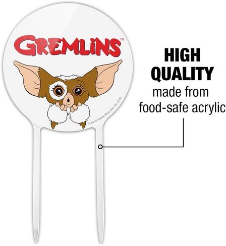 أكريليك Gremlins Gizmo Logo Cake Topper Party Decoration for Wedding Anniversary Drightuation in Saudi Arabia