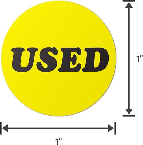 'New' Product Condition Labels (0.75 inch, Red - 300 Labels) Clear & Bold New Signage Stickers for Quality Control, Inventory Control, Shipping & Handling - Highly Visible in Kuwait