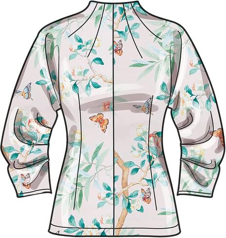 Simplicity Misses' Fitted Tops Sewing Pattern Kit, Code S9705, Sizes 16-18-20-22-24, Multicolor in Saudi Arabia