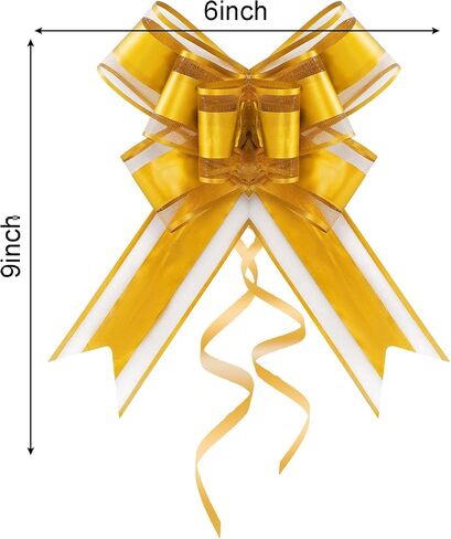 20 PCS Pull Bows Graduation Gift Wrapping Bow for Presents Baskets Boxes Flower Large Graduation Ribbon Bows for Mother's Day Birthdays Wedding Parties Christmas Valentine's Day（6 inches） in Saudi Arabia