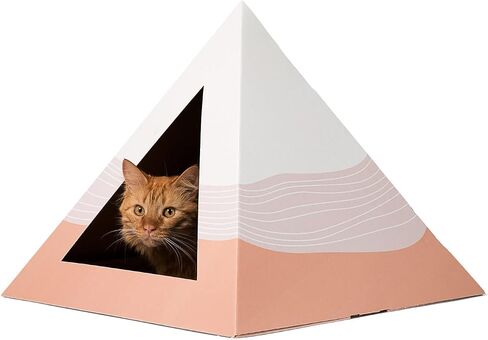 Modern Cat Bed - Cozy, Stylish & Durable Cardboard Pet Hideaway - Eco-Friendly, Minimal Designs, Easy to Assemble in Saudi Arabia