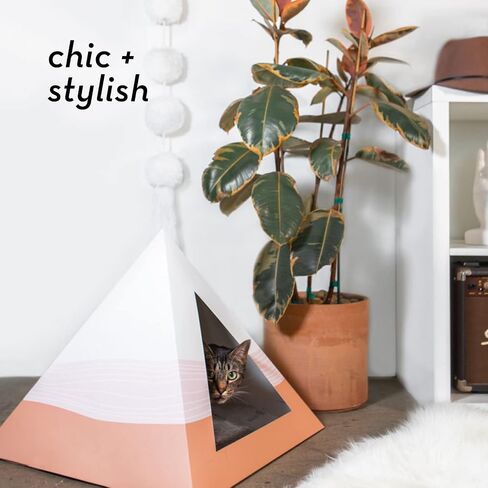 Modern Cat Bed - Cozy, Stylish & Durable Cardboard Pet Hideaway - Eco-Friendly, Minimal Designs, Easy to Assemble in Saudi Arabia