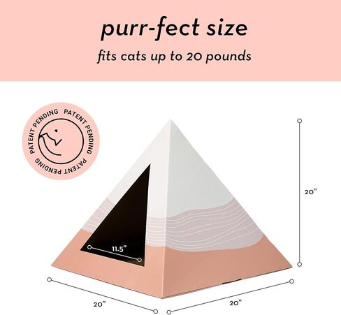 Modern Cat Bed - Cozy, Stylish & Durable Cardboard Pet Hideaway - Eco-Friendly, Minimal Designs, Easy to Assemble in Saudi Arabia