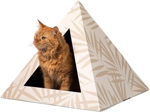 Modern Cat Bed - Cozy, Stylish & Durable Cardboard Pet Hideaway - Eco-Friendly, Minimal Designs, Easy to Assemble in Saudi Arabia