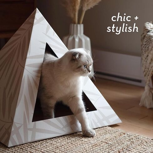Modern Cat Bed - Cozy, Stylish & Durable Cardboard Pet Hideaway - Eco-Friendly, Minimal Designs, Easy to Assemble in Saudi Arabia