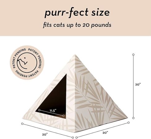 Modern Cat Bed - Cozy, Stylish & Durable Cardboard Pet Hideaway - Eco-Friendly, Minimal Designs, Easy to Assemble in Saudi Arabia