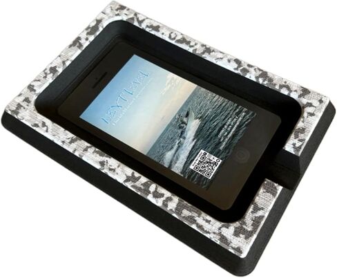 SeaDek Foam Cell Phone Holder for Boats | Next Level | Cell Phone Boat Dash Accessory | Perfect for Fishing Boat Center Consoles | 3M Adhesive Backing Boat Accessories | (Storm Gray Over Black) in Saudi Arabia