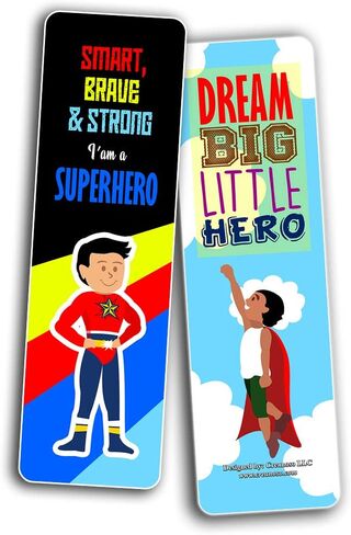 Creanoso Colorful Motivational Positive Encouragement Bookmarks Cards (12-Pack) - Stocking Stuffers Premium Quality Gift Ideas for Children, Teens, & Adults - Corporate Giveaways & Party Favors in Kuwait