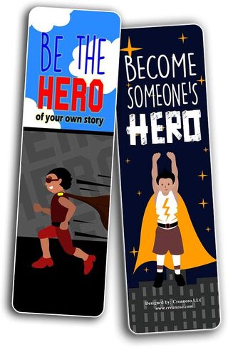 Creanoso Colorful Motivational Positive Encouragement Bookmarks Cards (12-Pack) - Stocking Stuffers Premium Quality Gift Ideas for Children, Teens, & Adults - Corporate Giveaways & Party Favors in Kuwait