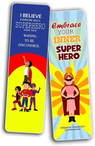 Creanoso Colorful Motivational Positive Encouragement Bookmarks Cards (12-Pack) - Stocking Stuffers Premium Quality Gift Ideas for Children, Teens, & Adults - Corporate Giveaways & Party Favors in Kuwait