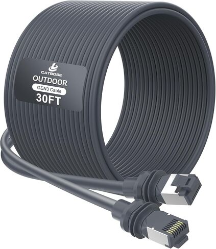 200FT Starlink Gen3 Cable, Outdoor Standard V3 Cable for Starlink Kit, 26AWG 100% Oxygen-Free Copper, Waterproof, Replacement Gen 3 Extension Cable for Starlink Rectangular Satellite V3 Accessories in Kuwait