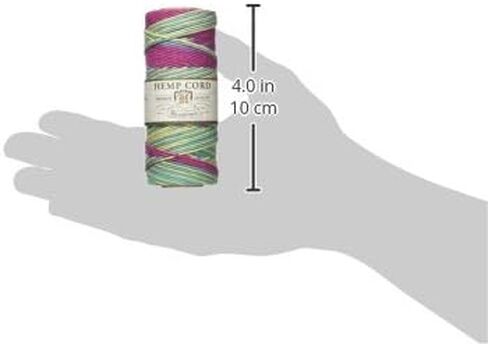 Hemptique 100% Hemp Cord Spool - 62.5 Meter Hemp String - Made with Love - No. 20 ~ 1mm Cord Thread for Jewelry Making, Macrame, Scrapbooking, DIY, & More - Variegated Camo in Kuwait