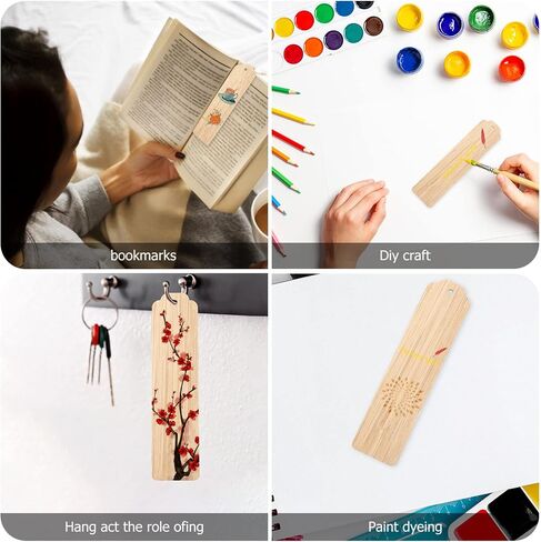 10pcs إشارات خشبية فارغة - علامات خشبية غير مكتملة مع ثقوب لقراءة DIY الإبداعية in Saudi Arabia