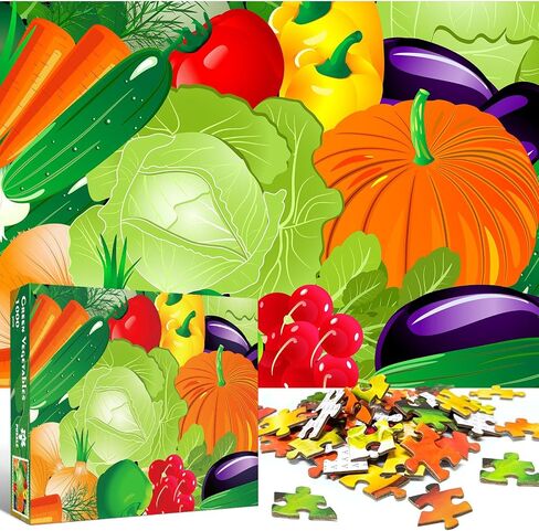 Farmers Market Puzzles for Adults 1000 Pieces, Jigsaw Puzzle Challenging Night Game Puzzles Interlock Perfectly No Dust for Home Decoration, Birthday Party Holiday Toy Gifts for Kids in Saudi Arabia