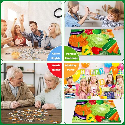 Farmers Market Puzzles for Adults 1000 Pieces, Jigsaw Puzzle Challenging Night Game Puzzles Interlock Perfectly No Dust for Home Decoration, Birthday Party Holiday Toy Gifts for Kids in Saudi Arabia