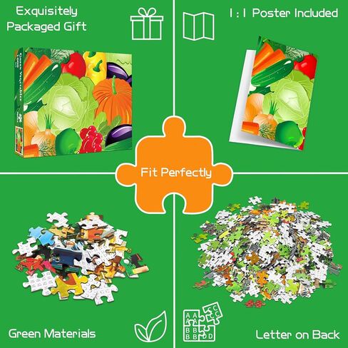 Farmers Market Puzzles for Adults 1000 Pieces, Jigsaw Puzzle Challenging Night Game Puzzles Interlock Perfectly No Dust for Home Decoration, Birthday Party Holiday Toy Gifts for Kids in Saudi Arabia