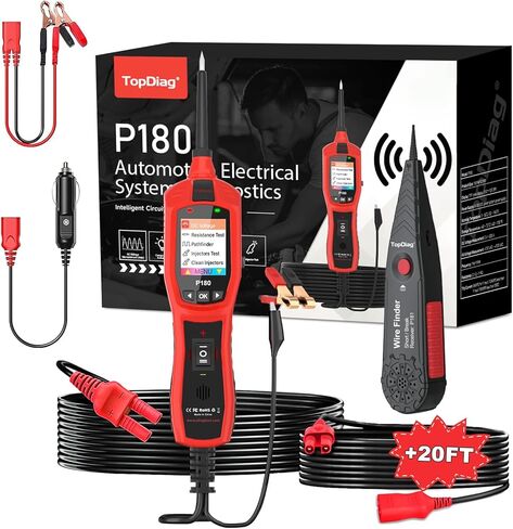 P60 Probe Tester, Automotive Circuit Test, with AC/DC Voltage Tester, LCD Screen Display, Electrical System Tool, Component Activation Diode Test Continuity Test, 6-24V Electric Light Test Pen in Kuwait