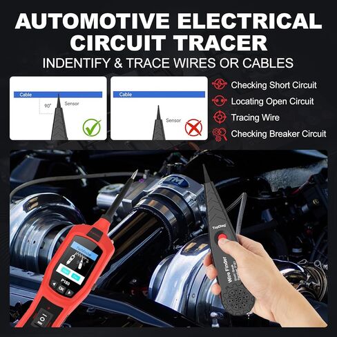 P60 Probe Tester, Automotive Circuit Test, with AC/DC Voltage Tester, LCD Screen Display, Electrical System Tool, Component Activation Diode Test Continuity Test, 6-24V Electric Light Test Pen in Kuwait