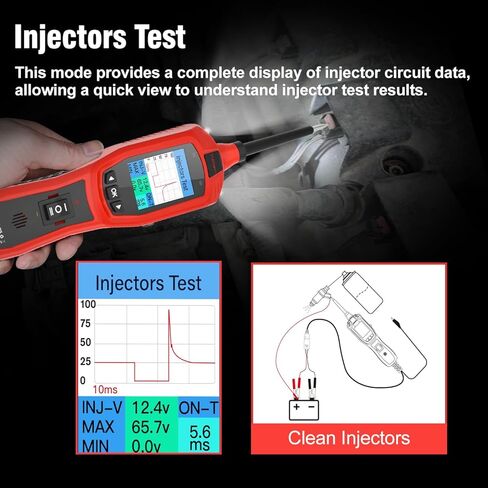 P60 Probe Tester, Automotive Circuit Test, with AC/DC Voltage Tester, LCD Screen Display, Electrical System Tool, Component Activation Diode Test Continuity Test, 6-24V Electric Light Test Pen in Kuwait