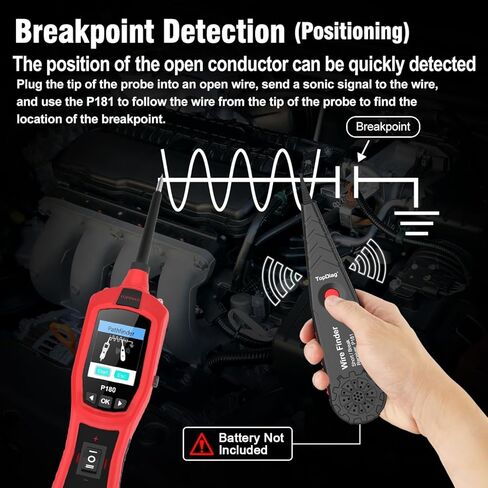 P60 Probe Tester, Automotive Circuit Test, with AC/DC Voltage Tester, LCD Screen Display, Electrical System Tool, Component Activation Diode Test Continuity Test, 6-24V Electric Light Test Pen in Kuwait