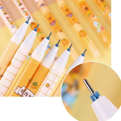 12 PCS لطيف الكرتون القرش محو الهلام القابلة للمحفز أقل 0.5 ملم الحبر الأزرق على السلس كتابة مستلزمات مدرسية ضئيلة للنساء للبنات الفتيات (الأزرق الحبر) in Saudi Arabia
