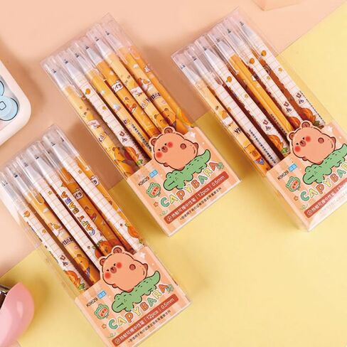 12 PCS لطيف الكرتون القرش محو الهلام القابلة للمحفز أقل 0.5 ملم الحبر الأزرق على السلس كتابة مستلزمات مدرسية ضئيلة للنساء للبنات الفتيات (الأزرق الحبر) in Saudi Arabia