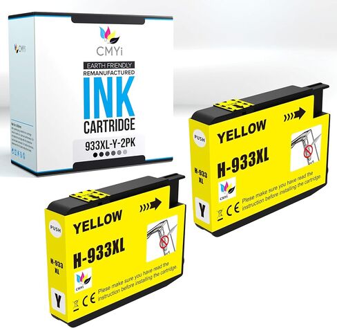932XL 933XL Replacement Combo Pack Ink Cartridges for HP OfficeJet 6100 - H611a, 6600-H711a, 6600-H711g, 6700-H711n, 7110-H812a, 7510, 7610, 7612, 7620 (1 Black, 1 Cyan, 1 Magenta, 1 Yellow) in Saudi Arabia