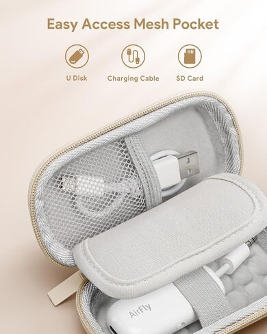 حافظة صلبة لجهاز استقبال الإرسال اللاسلكي AirFly SE/Pro/Duo Bluetooth، حقيبة حمل محمولة للسفر بالطائرة لكابل USB، محول، بطاقات الذاكرة، قرص U in Kuwait