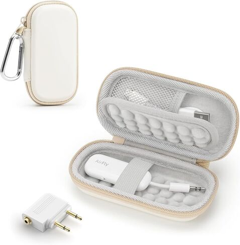 حافظة صلبة لجهاز استقبال الإرسال اللاسلكي AirFly SE/Pro/Duo Bluetooth، حقيبة حمل محمولة للسفر بالطائرة لكابل USB، محول، بطاقات الذاكرة، قرص U in Kuwait