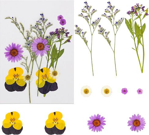 Ephlyn 24Pcs Wildflower Cake Toppers Wildflower Decor Baby In Bloom Baby Shower Cake Toppers for Women Birthday Bridal Shower Wedding Party Decoration Purple A in Saudi Arabia