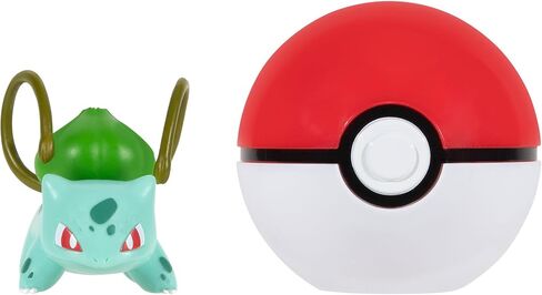 Pokémon Clip 'N' Go Bulbasaur و Poké Ball يشمل شخصية قتال بحجم 2 بوصة وملحق كرة العش in Saudi Arabia