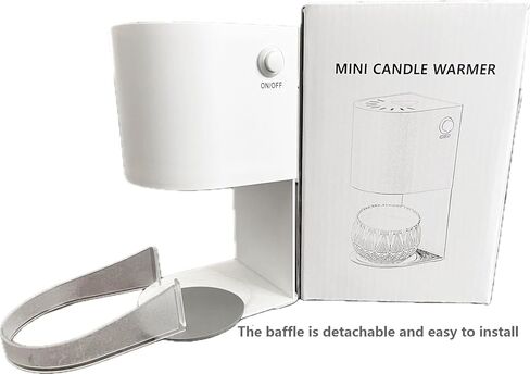 Candle Warmer Lamp,Hidden Candle Warmer for Bathroom Bedroom,Mini Candle Lamp Warmer for Jar Candles,with 20 Watt Bulbs Candle Lamp. (White) in Saudi Arabia