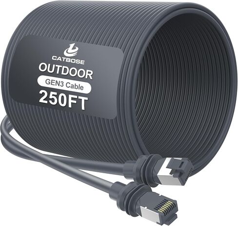 150FT Starlink Gen3 Cable, Outdoor Standard V3 Cable for Starlink Kit, 26AWG 100% Oxygen-Free Copper, Waterproof, Replacement Gen 3 Extension Cable for Starlink Rectangular Satellite V3 Accessories in Kuwait