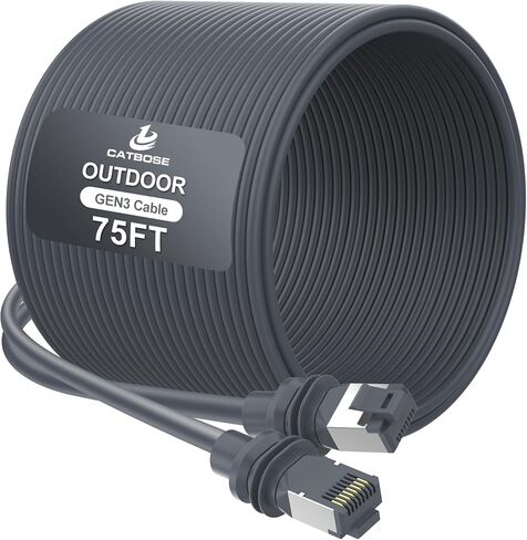 150FT Starlink Gen3 Cable, Outdoor Standard V3 Cable for Starlink Kit, 26AWG 100% Oxygen-Free Copper, Waterproof, Replacement Gen 3 Extension Cable for Starlink Rectangular Satellite V3 Accessories in Kuwait