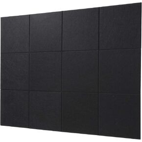 Lajar LAGE LOSE WALL TILES ، 12 Pack Cork Board بديل مع علامات تبويب لاصق قابلة للإزالة ، لوحات دبوس النشرة للمكتب والمدرسة والمنزل (خضراء الفاكهة)