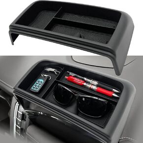 Dash Storage Tray Insert Behind Screen Organizer Storage Accessories fits for 2021 2022 2023 2024 GMC Yukon Chevy Tahoe Suburban（Only Fit for Power Sliding Console ）